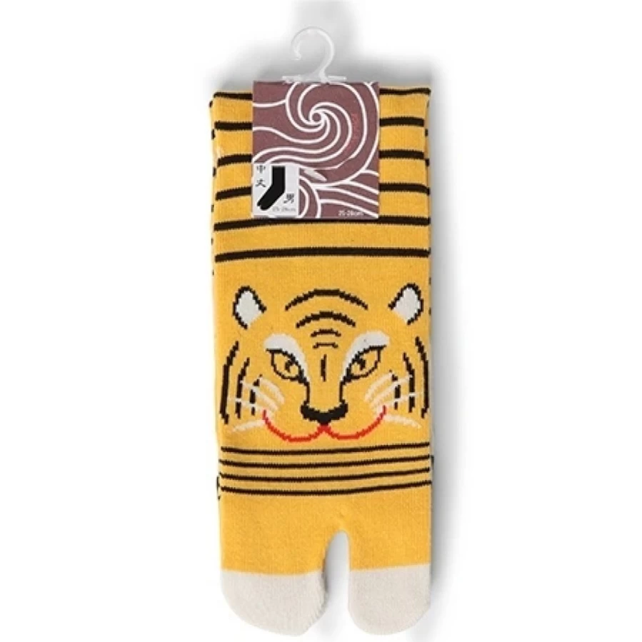 Miya Company Tabi Socks - Tiger Print Split-Toe Design for Comfort and Style