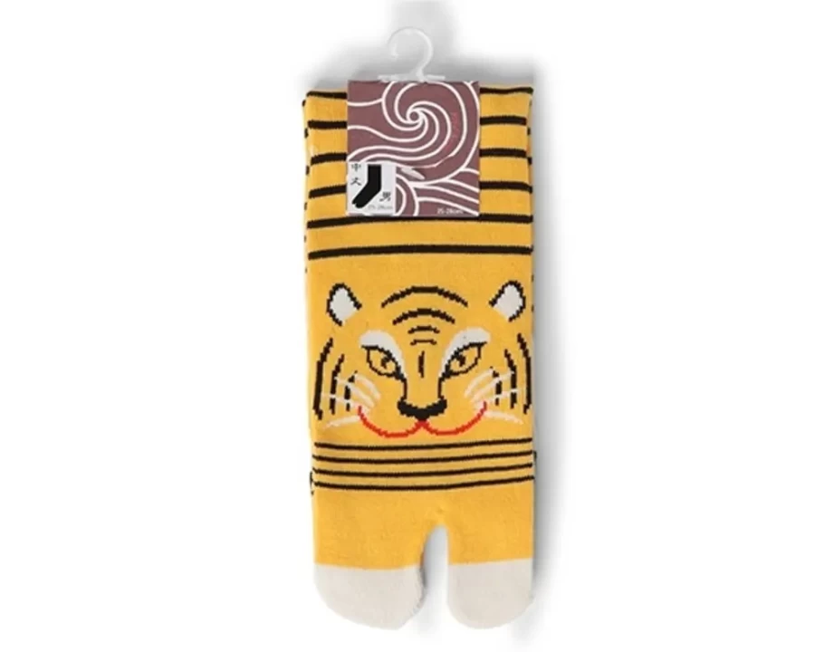 Miya Company Tabi Socks - Tiger Print Split-Toe Design for Comfort and Style