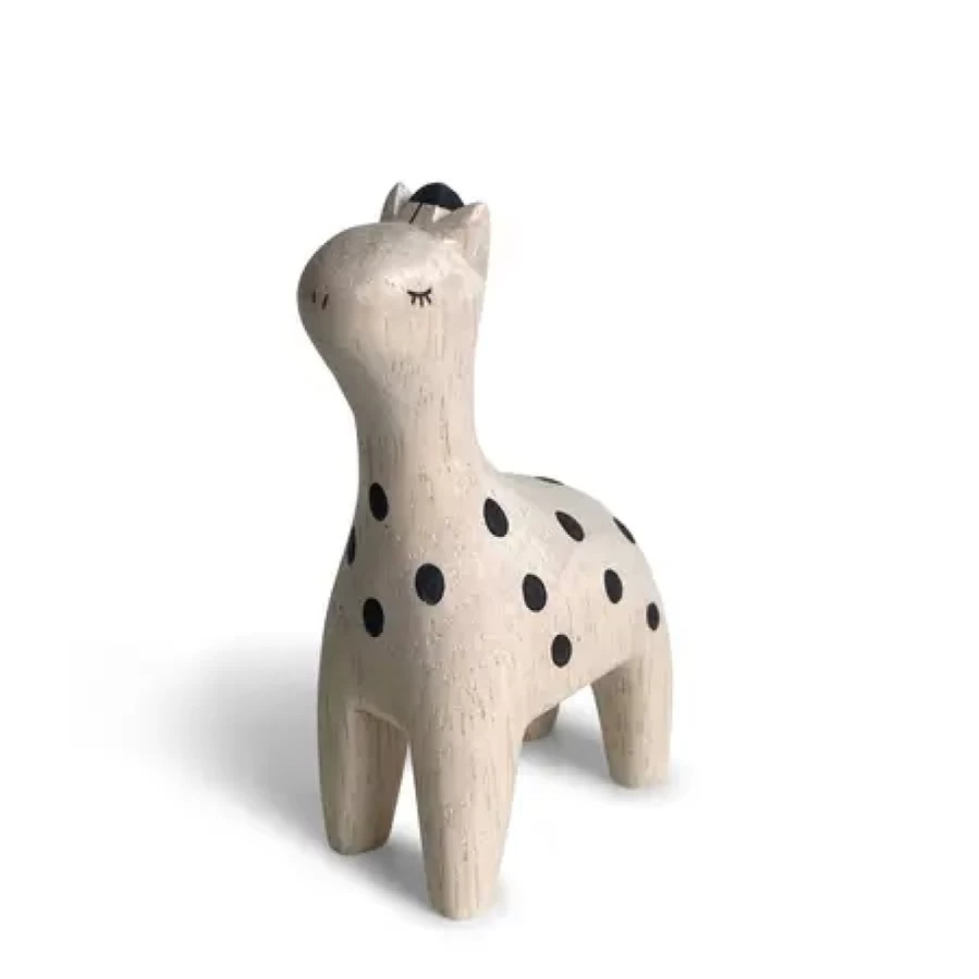 Miya Company Wooden Giraffe Animal Toy - Handcrafted T-Lab Collection for Kids
