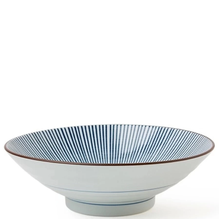 Miya Company Sendan Tokusa 9.75-Inch Traditional Japanese Handcrafted Ceramic Bowl