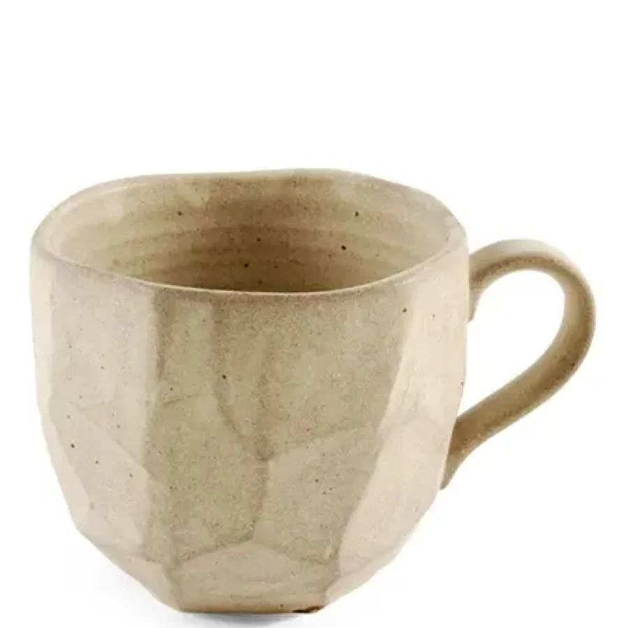 Miya Company White Boulder Mug - Durable Ceramic Camping Cup for Outdoor Adventures