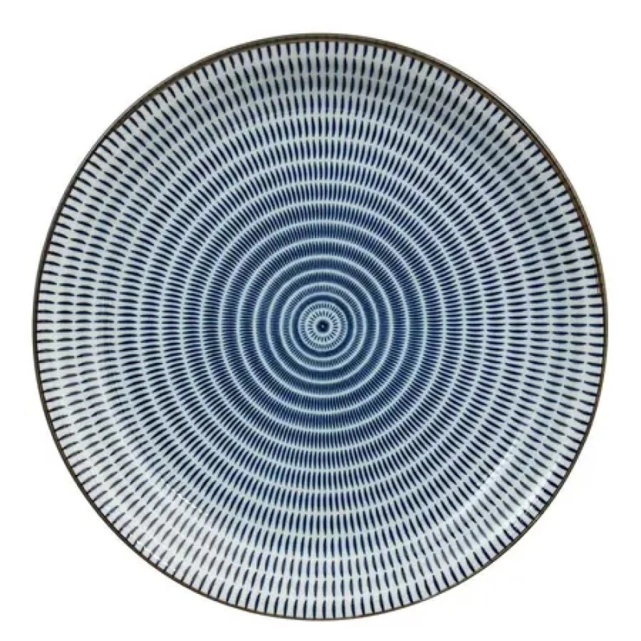 Miya Company Navy Blue 9.75 Inch Sen Colors Decorative Plate