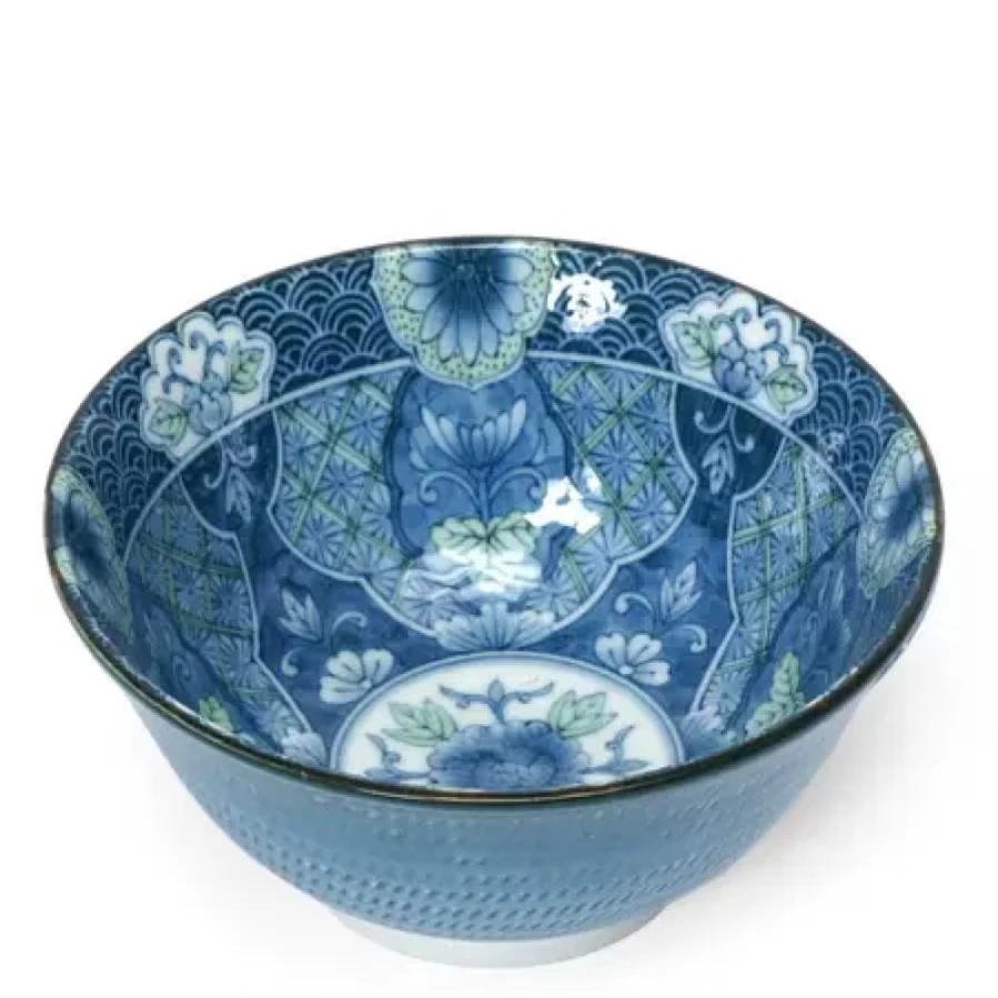 Miya Company 6-Inch Decorative Bowl for Home & Kitchen – Elegant Mum Design, Durable Ceramic Serving Bowl