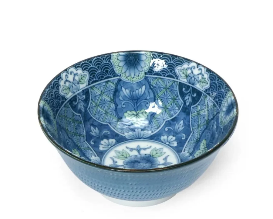 Miya Company 6-Inch Decorative Bowl for Home & Kitchen – Elegant Mum Design, Durable Ceramic Serving Bowl