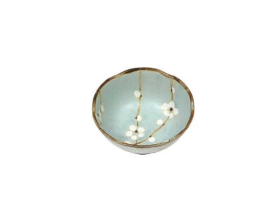 Miya Company 3.5" Spring Blossoms Ceramic Sauce Bowl for Desserts & Dips