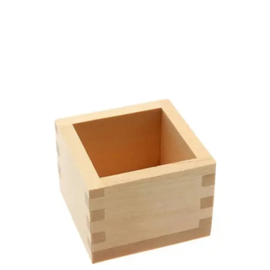 "Miya Company Handcrafted Hinoki Cypress Sake Cup - Traditional Japanese Masu Drinking Vessel"