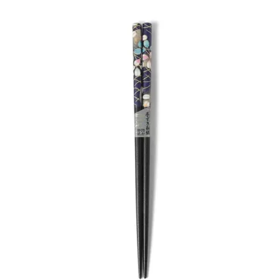 "Elegant Miya Company Washi Chopsticks - Moon & Autumn Flowers Design for Stylish Dining"