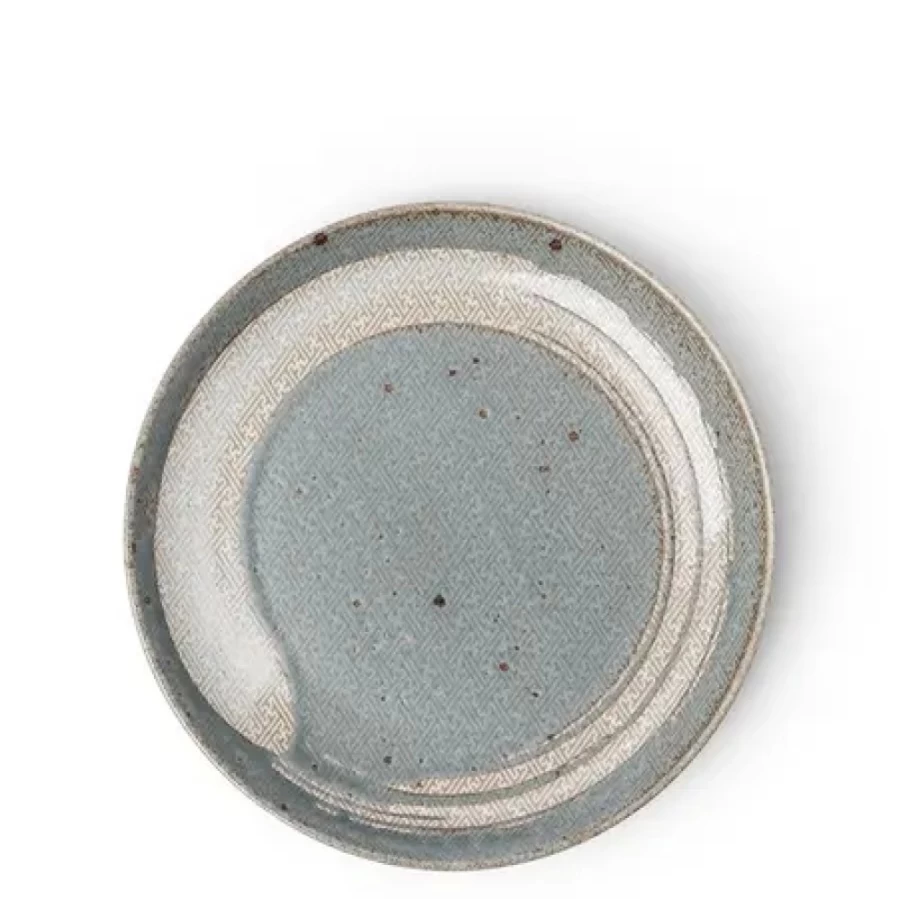 Miya Company Enso Green 7.25 Inch Ceramic Plate – Eco-Friendly Dinnerware