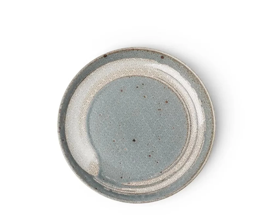 Miya Company Enso Green 7.25 Inch Ceramic Plate – Eco-Friendly Dinnerware
