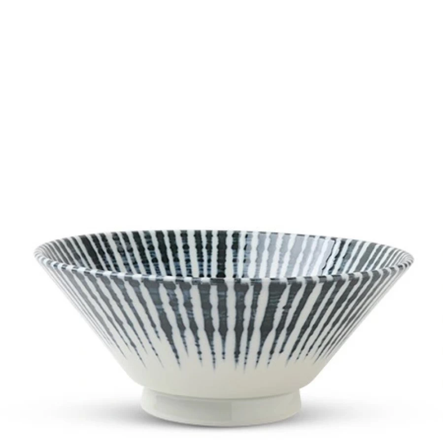Miya Company Tokusa Blue 8.25 Inch Ceramic Ramen Noodle Bowl