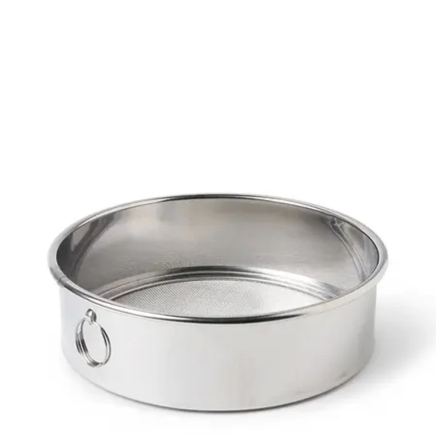 "Miya Company 6.75 Inch Stainless Steel Sifter - Durable Kitchen Sieve for Baking and Cooking"