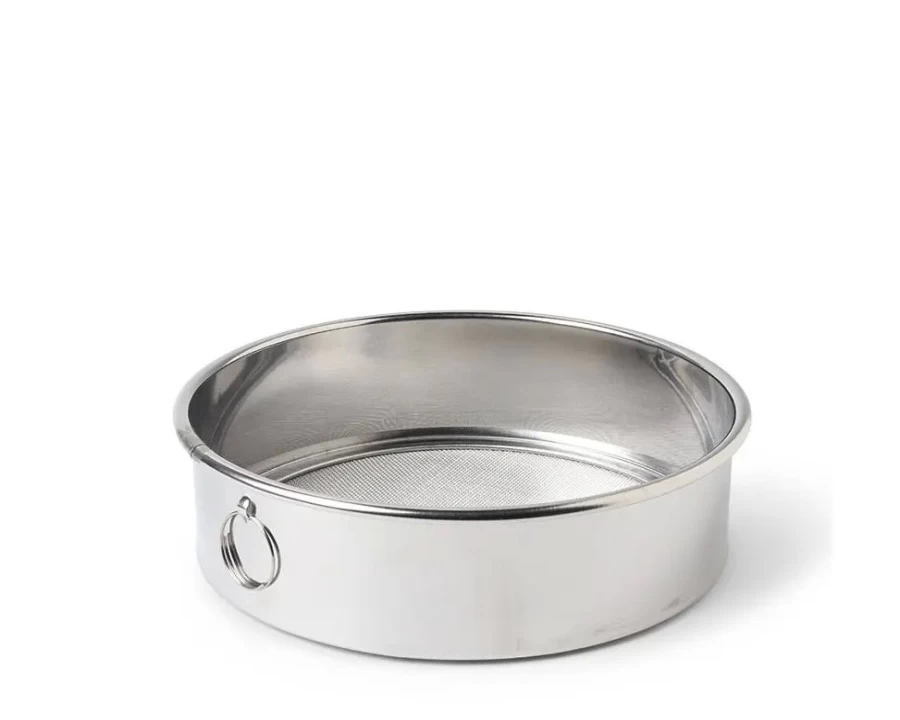 "Miya Company 6.75 Inch Stainless Steel Sifter - Durable Kitchen Sieve for Baking and Cooking"