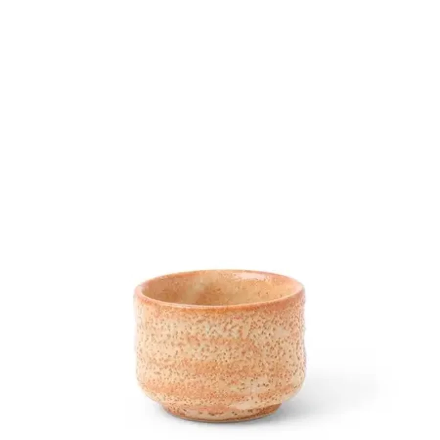 Miya Company Premium 2.5 Oz Sake Cup - Vibrant Orange Ceramic Japanese Drinking Cup for Sake, Sushi & Asian Cuisine