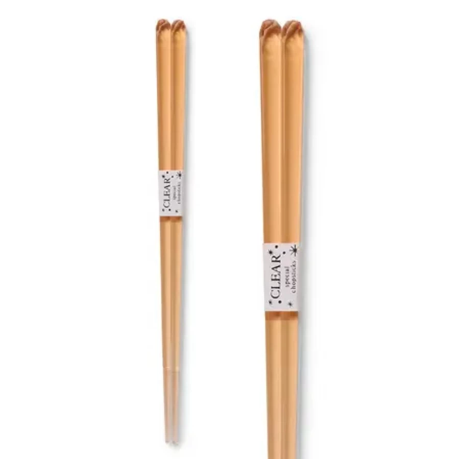 "MIYA COMPANY Acrylic Light Orange Chopsticks - Durable & Stylish Kitchen Utensils"