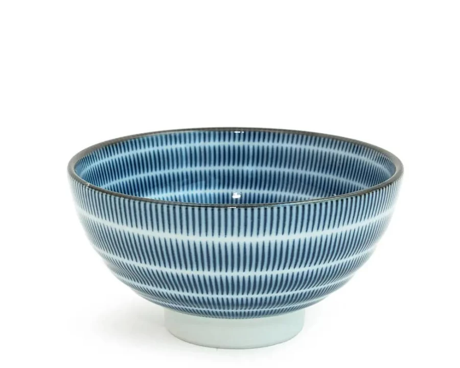 Miya Company Navy Blue 4.5-Inch Rice Bowl - Sen Colors Ceramic Dish for Dining & Serving