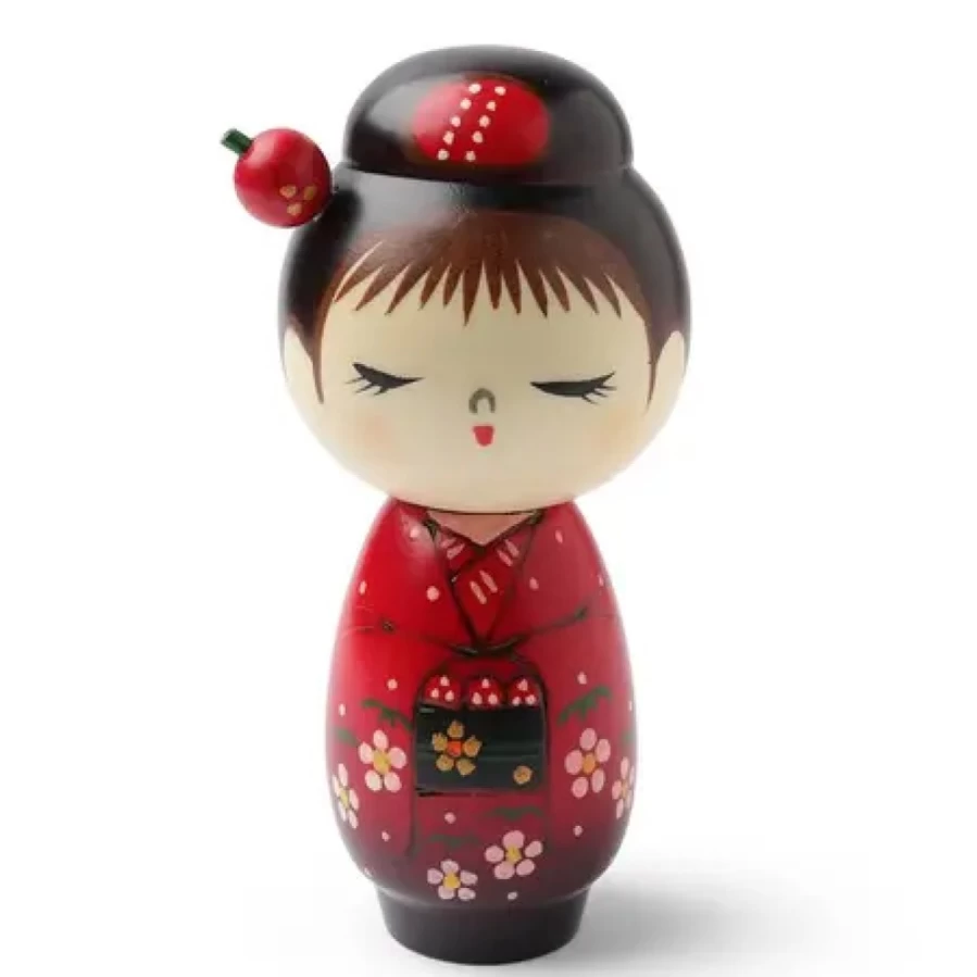 "Miya Company Traditional Japanese Kokeshi Doll - Big Sister Mineko Handcrafted Collectible"
