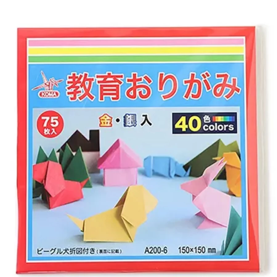 Miya Company Origami Paper 6 Inch Assorted Colors - Premium Folding Sheets for DIY Crafts and Art Projects