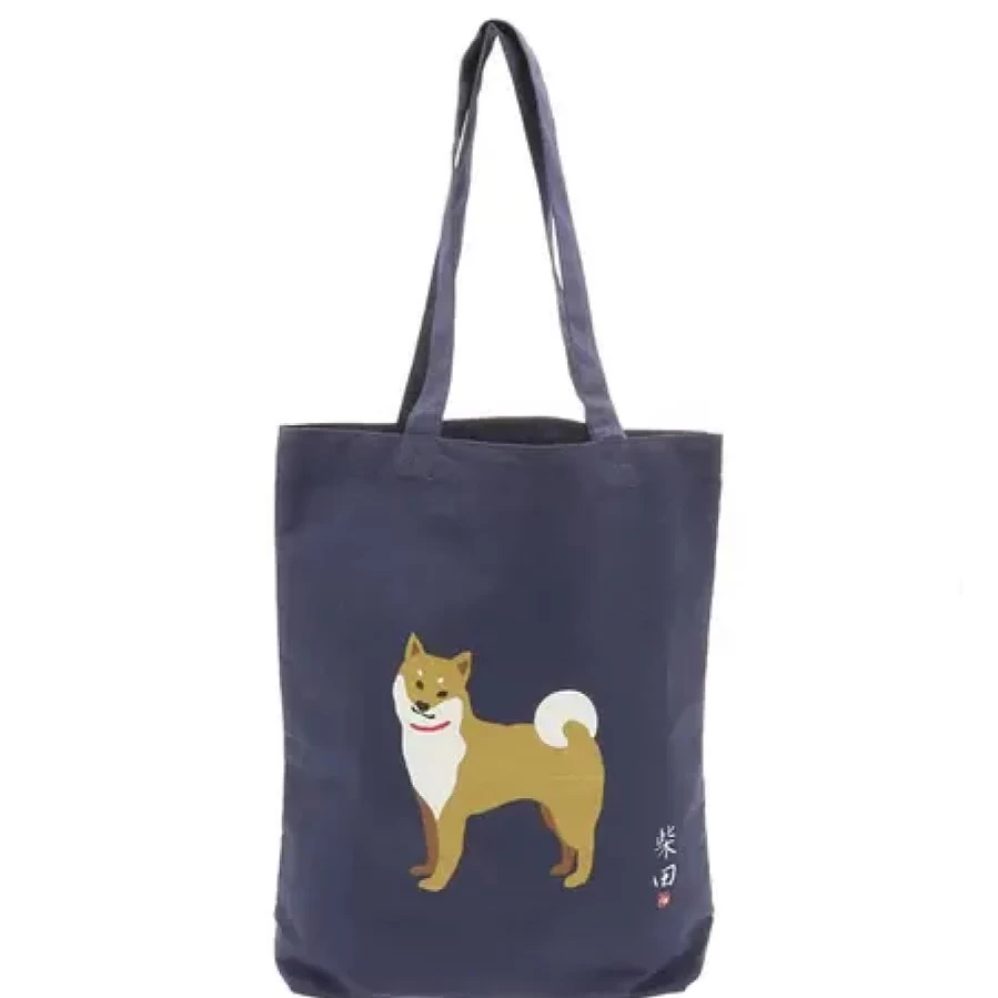 Miya Company Shiba Navy Canvas Tote Bag - Stylish & Durable Handbag for Women & Men