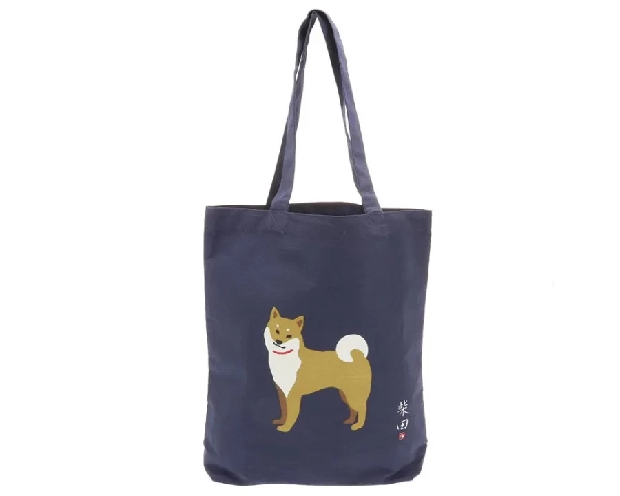 Miya Company Shiba Navy Canvas Tote Bag - Stylish & Durable Handbag for Women & Men