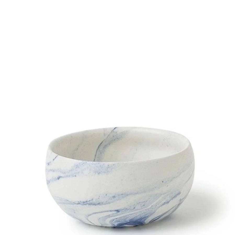 Miya Company Marble Design 3.25 Inch Decorative Bowl – Elegant Stone Finish Serving Dish