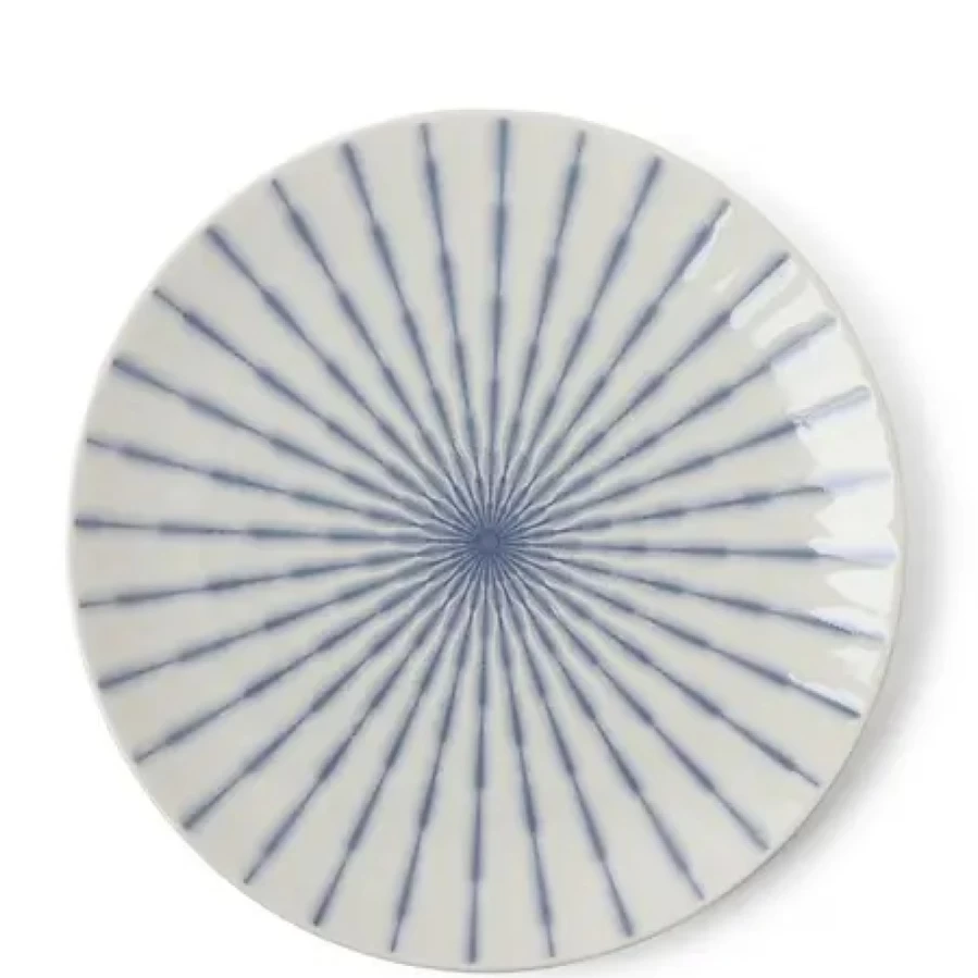Miya Company Tokusa Lavender Decorative Plate 11.25 Inches Floral Design