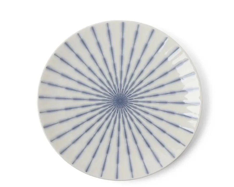 Miya Company Tokusa Lavender Decorative Plate 11.25 Inches Floral Design