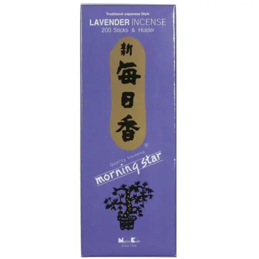 Miya Company Lavender Morning Star Incense - Relaxing Aromatic Sticks for Home & Meditation