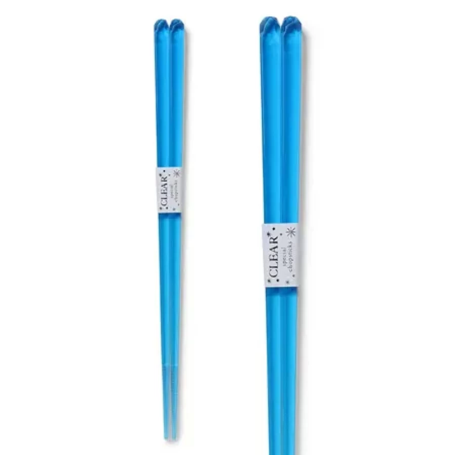 "MIYA COMPANY Acrylic Blue Chopsticks - Durable and Stylish Kitchen Utensils for Asian Cuisine"