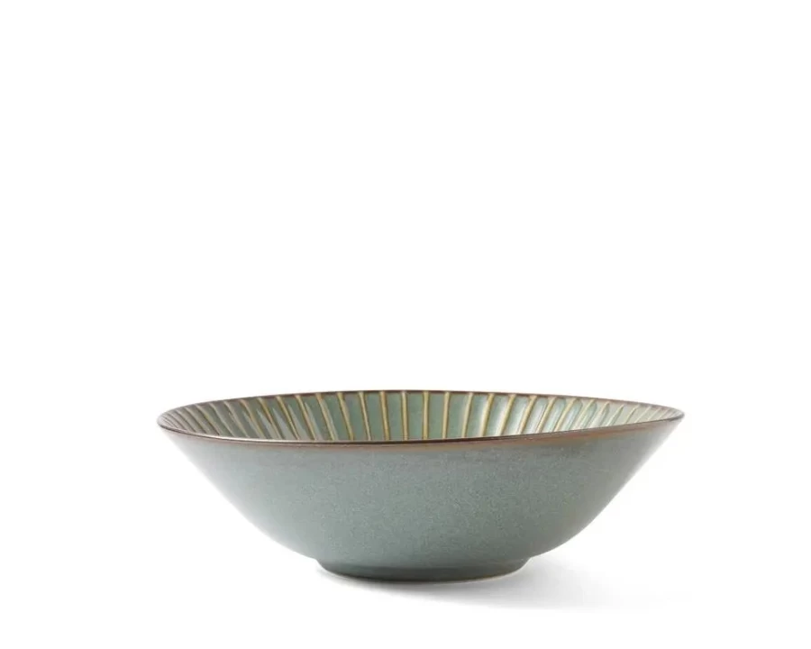Miya Company 6.75 Inch Green Ceramic Bowl - Aiya Collection