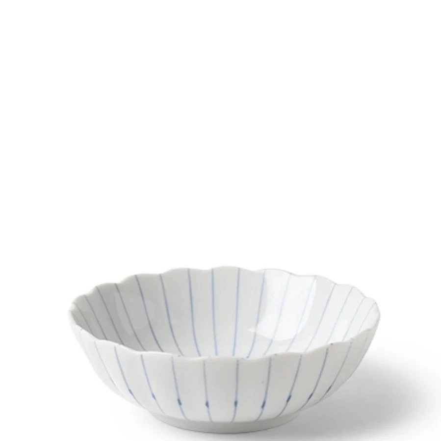 Miya Company Kasa Lines 6.25 Inch Decorative Bowl – Handcrafted Ceramic Serving Dish for Home Dining & Decor