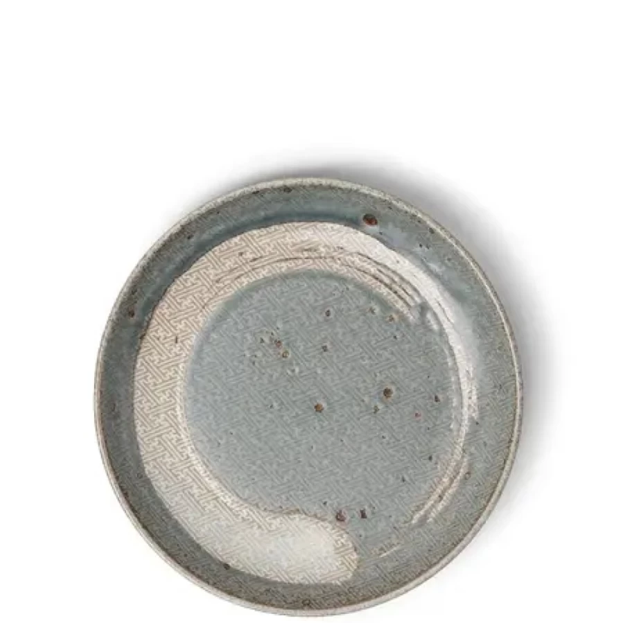 Miya Company Enso Green Ceramic Plate 6.1 Inch Salad Dessert Appetizer Dish