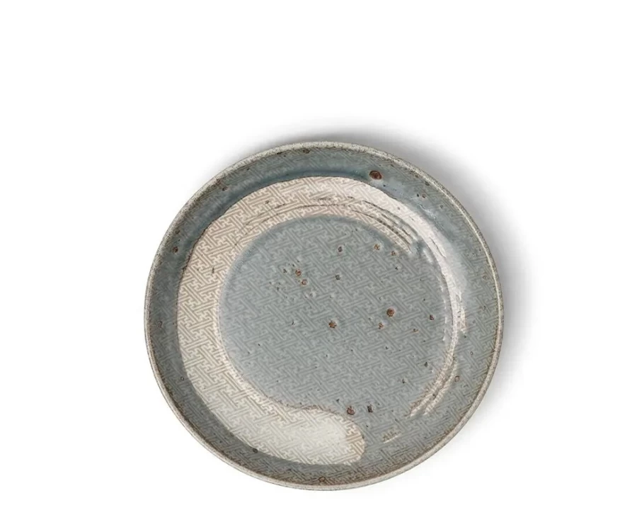 Miya Company Enso Green Ceramic Plate 6.1 Inch Salad Dessert Appetizer Dish