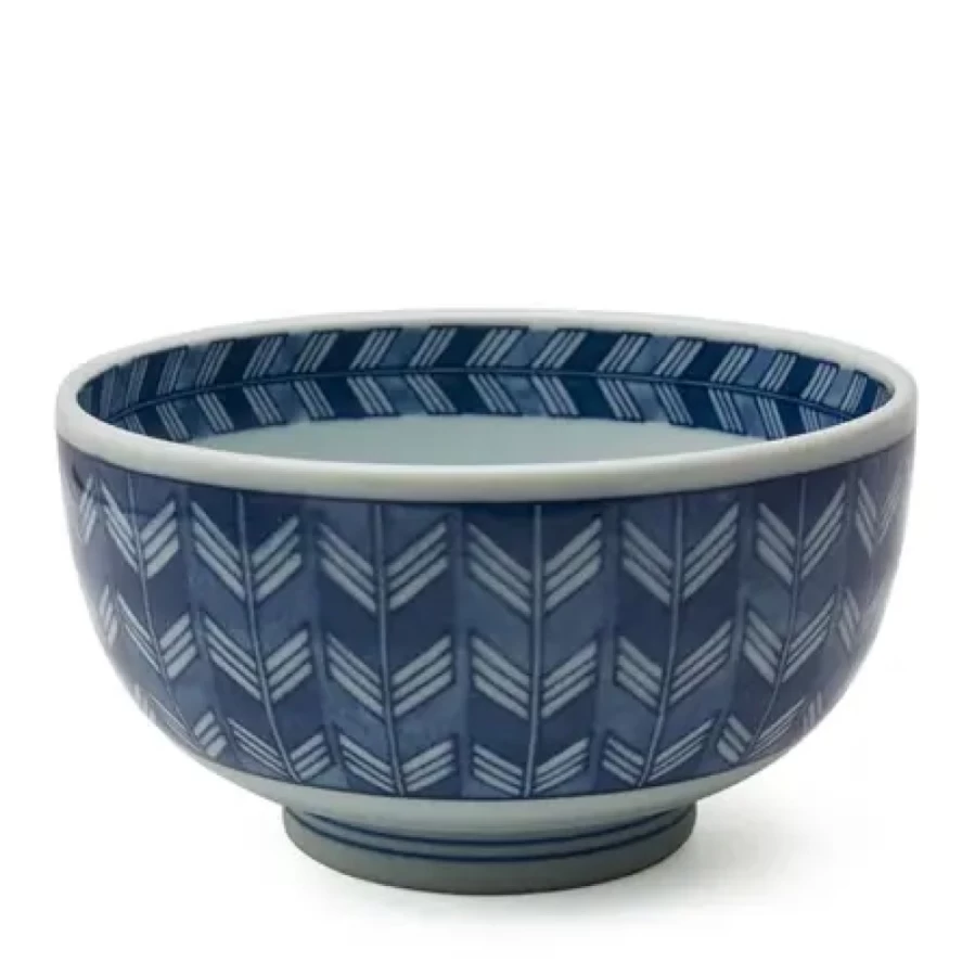 Miya Company 6.25 Inch Premium Ceramic Bowl - Yabane Collection for Soup, Salad & Dessert