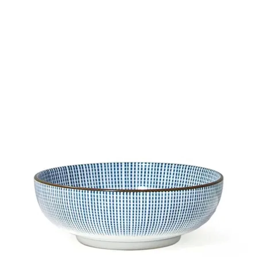 Miya Company Sendan Tokusa 5-Inch Shallow Ceramic Bowl – Handcrafted Japanese Tableware