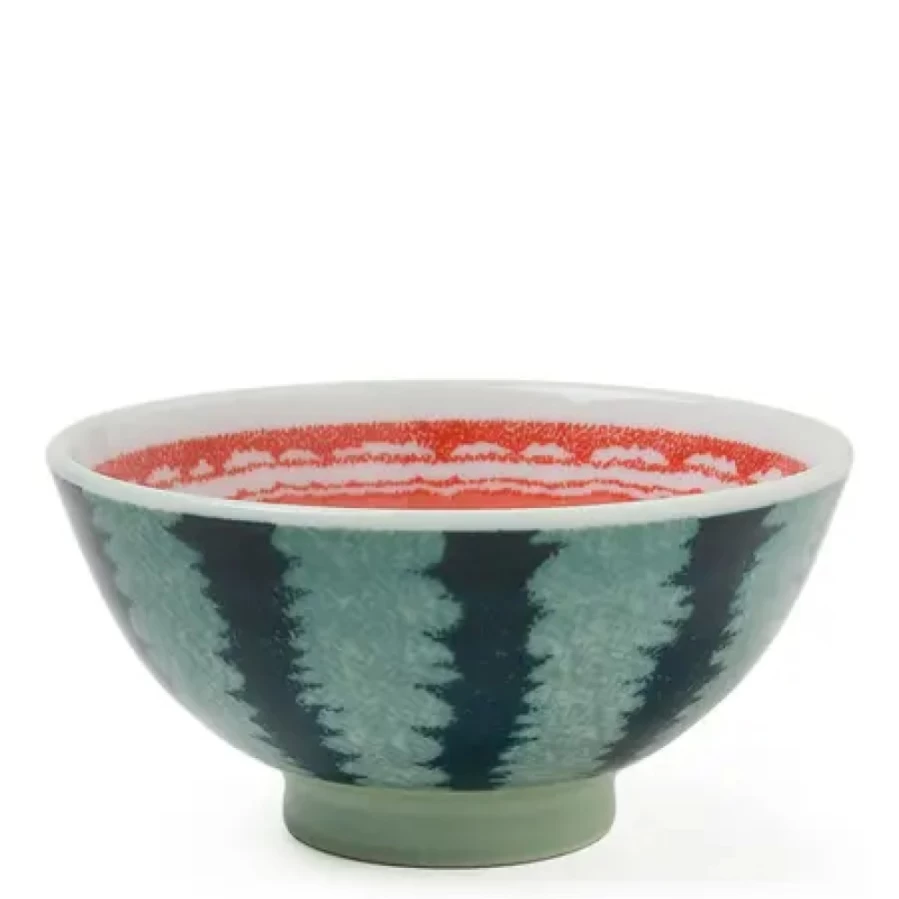 Miya Company 4.25 Inch Watermelon Design Ceramic Rice Bowl
