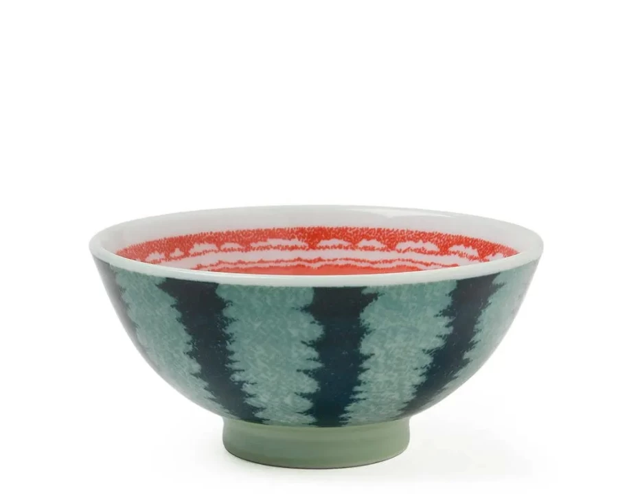 Miya Company 4.25 Inch Watermelon Design Ceramic Rice Bowl