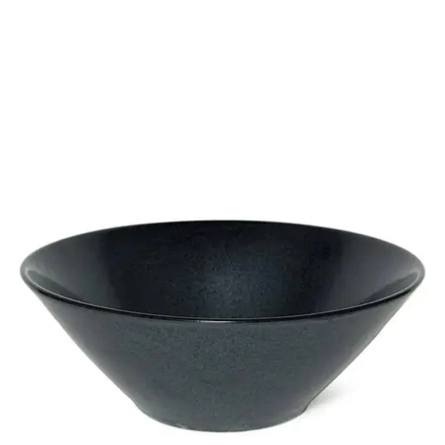 Miya Company Iron Glaze Ceramic 8 Inch Bowl – Handcrafted Decorative & Functional Dining Serveware