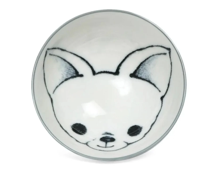 Miya Company Chihuahua Design 4.5 Inch Ceramic Rice Bowl - Dog Days Collection