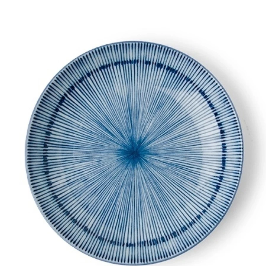 Miya Company 6.5 Inch Decorative Plate - Hoso Tokusa Design for Dining & Display