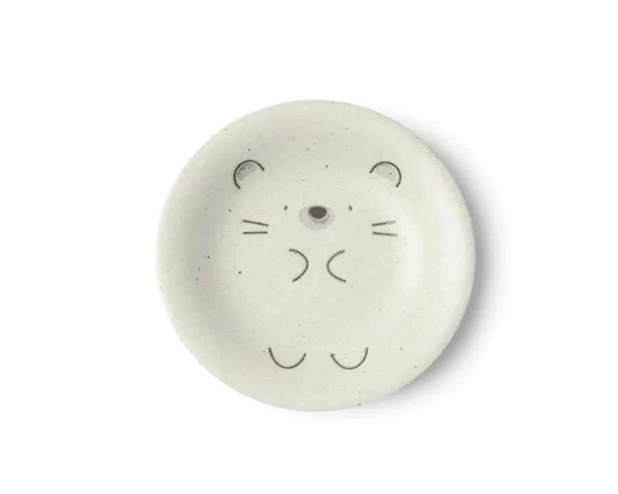 Miya Company Mogu Mogu 6.5 Inch Cute Hedgehog Design Plate for Kids