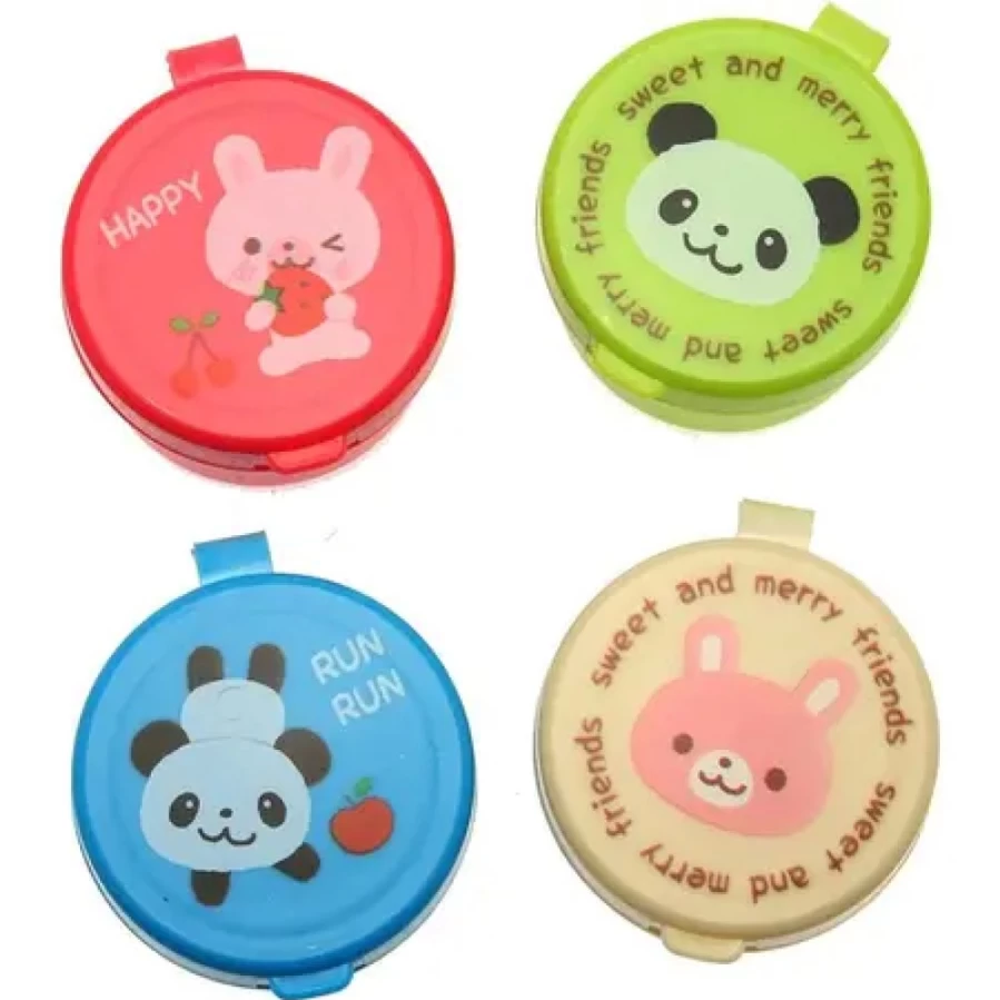Miya Company Panda & Bunny Condiment Set - Portable Spice Container Case for Kitchen Storage