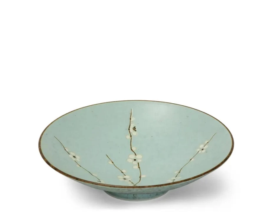 Miya Company Spring Blossoms 11-Inch Ceramic Serving Bowl for Dining & Entertaining