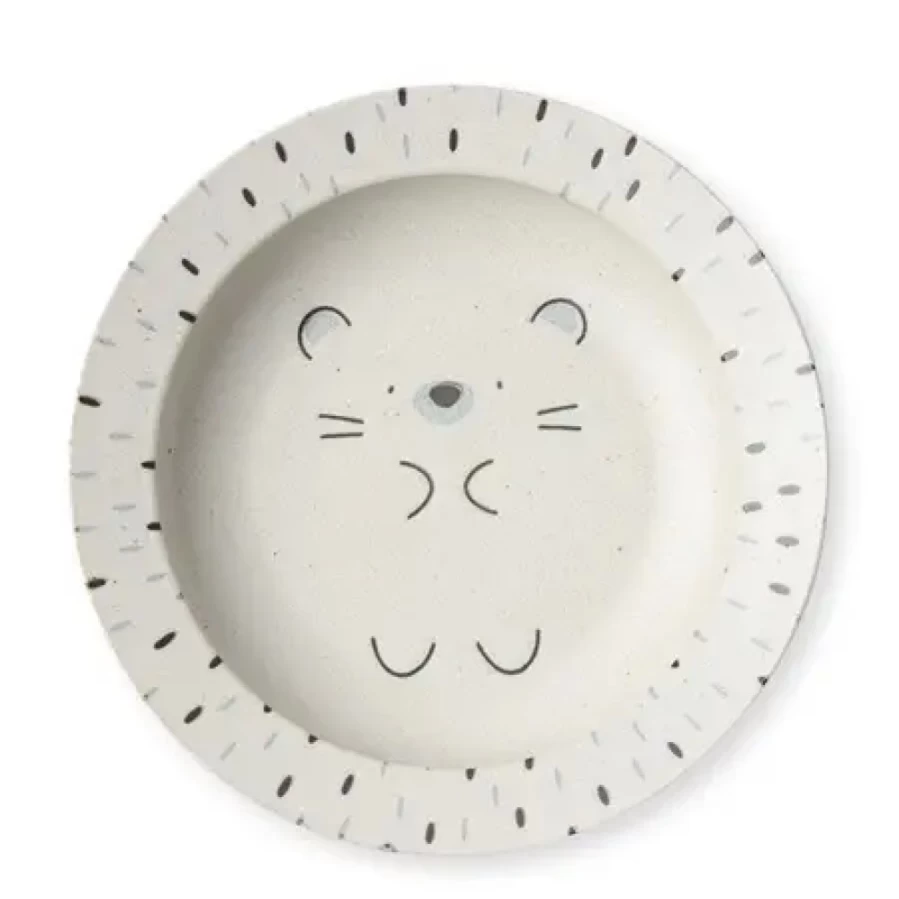 Miya Company Mogu Mogu Hedgehog Design Shallow Bowl – 8.75 Inch Cute Animal-Themed Dish for Snacks and Salads