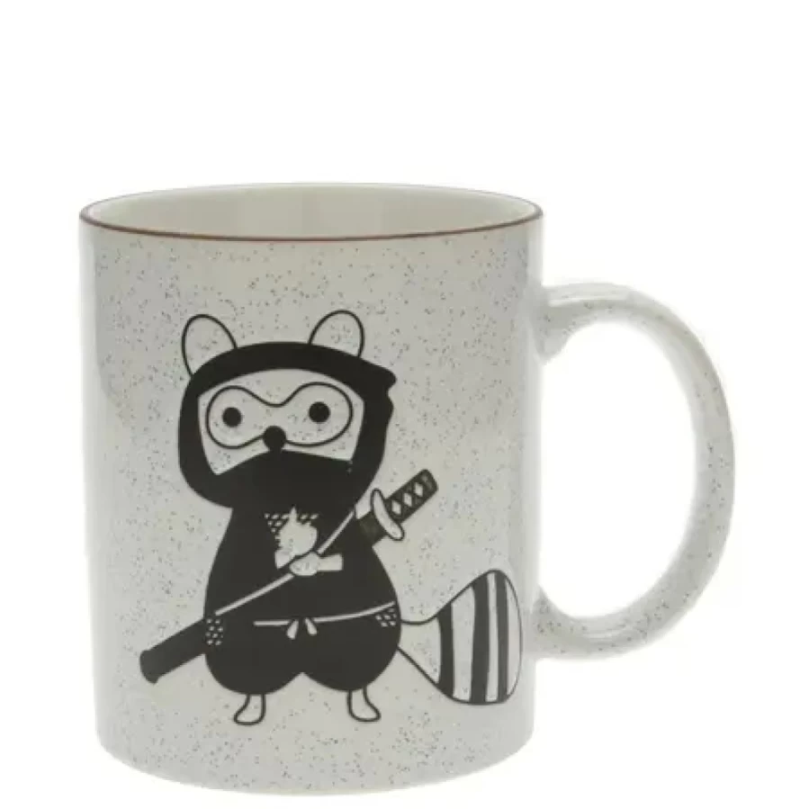 Miya Company Black Speckled Ceramic Mug - Ponta Design for Coffee & Tea Lovers