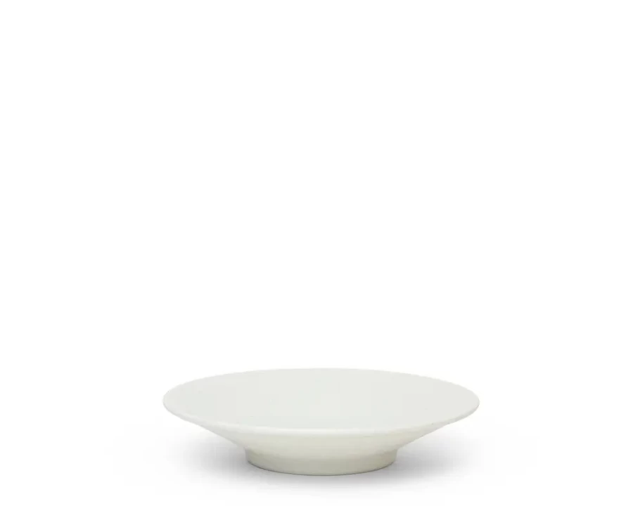 Miya Company White Sky 6-Inch Ceramic Shallow Bowl – Elegant Dining & Serving Dish