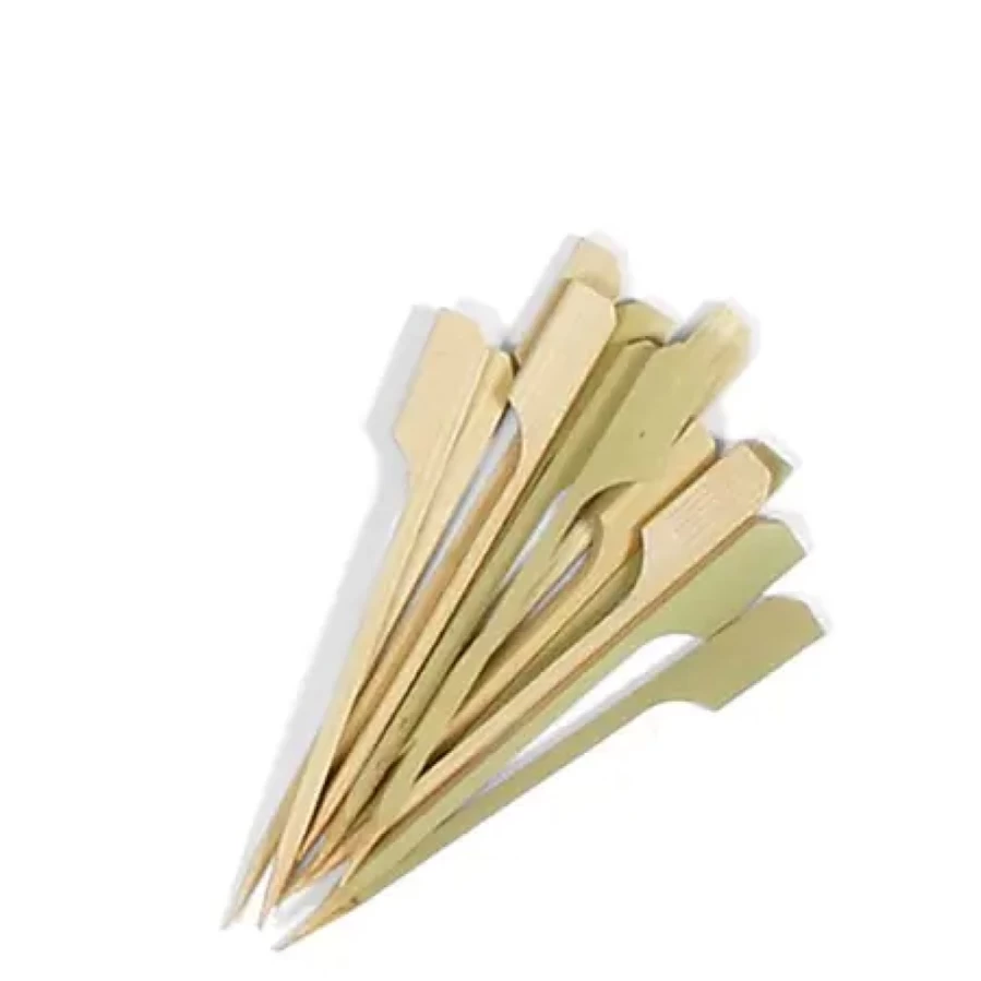 Miya Company Bamboo Skewers for Cooking and Grilling - Eco-Friendly Paddle Skewers