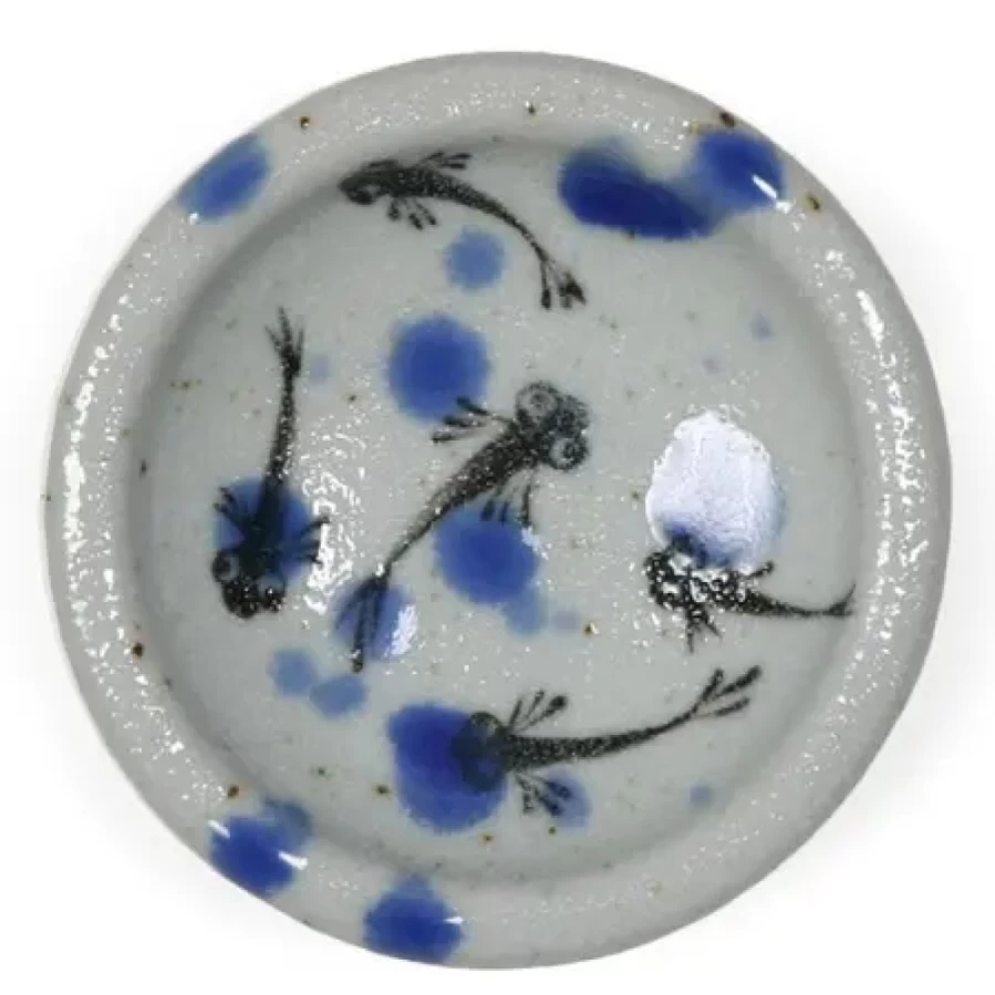 Miya Company 3-Inch Ceramic Sauce Dish for Pond Fish Feeding – Durable & Decorative Bowl
