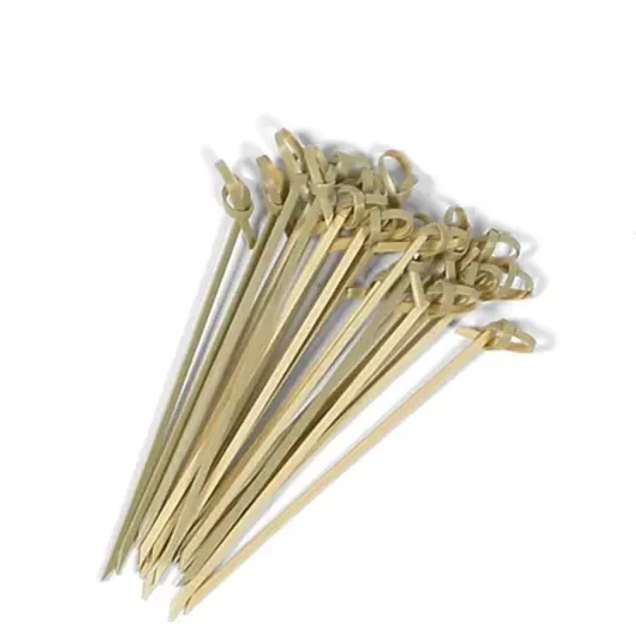 "Premium Knotted Bamboo Skewers for Grilling - MIYA Company Eco-Friendly Cooking Sticks"