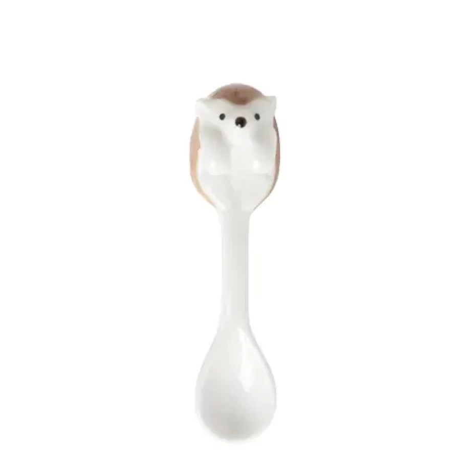 Miya Company Hanging Spoon Hedgehog Brown - Adorable Kitchen Decor for Unique Gifts