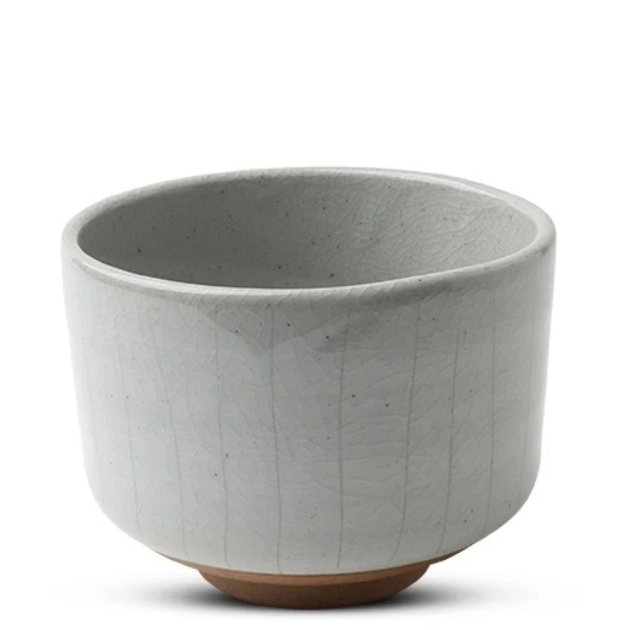 "Miya Company Premium 4.25 Inch Gray Matcha Tea Bowl for Traditional Japanese Ceremonies"